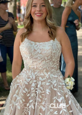 Hilda |Long Champagne Prom Dresses Near Me With A Line Strapless Appliques - Price #price_variant_lowest# - Champagne - PromDressClub